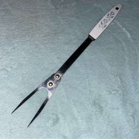 Vintage Cornflower Meat Fork - Picture 2 of 6